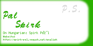 pal spirk business card